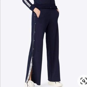 Brand new Tory Burch banner tear away track pants